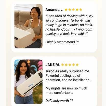 Turbo Air - Portable Air Conditioner [Cools & Heats]